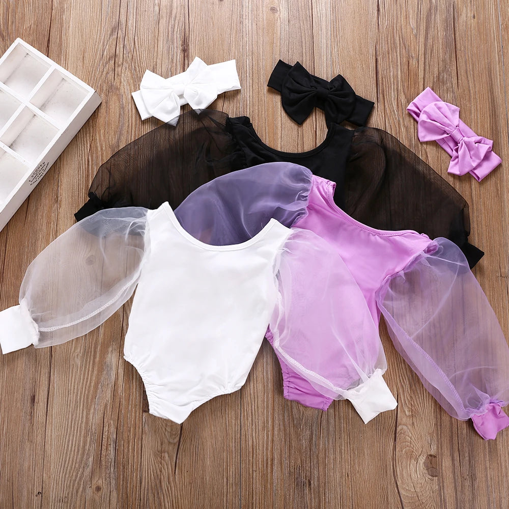 Autumn Newborn Infant Girl Clothes Fashion Lovely Long Sleeve Bodysuit Kids Girls Clothing Set Baby Girls Costume 2pcs Suit