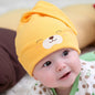 Baby Cap Cartoon Animal Double Printting Cotton Knit Beanie - Aura-Stores.com