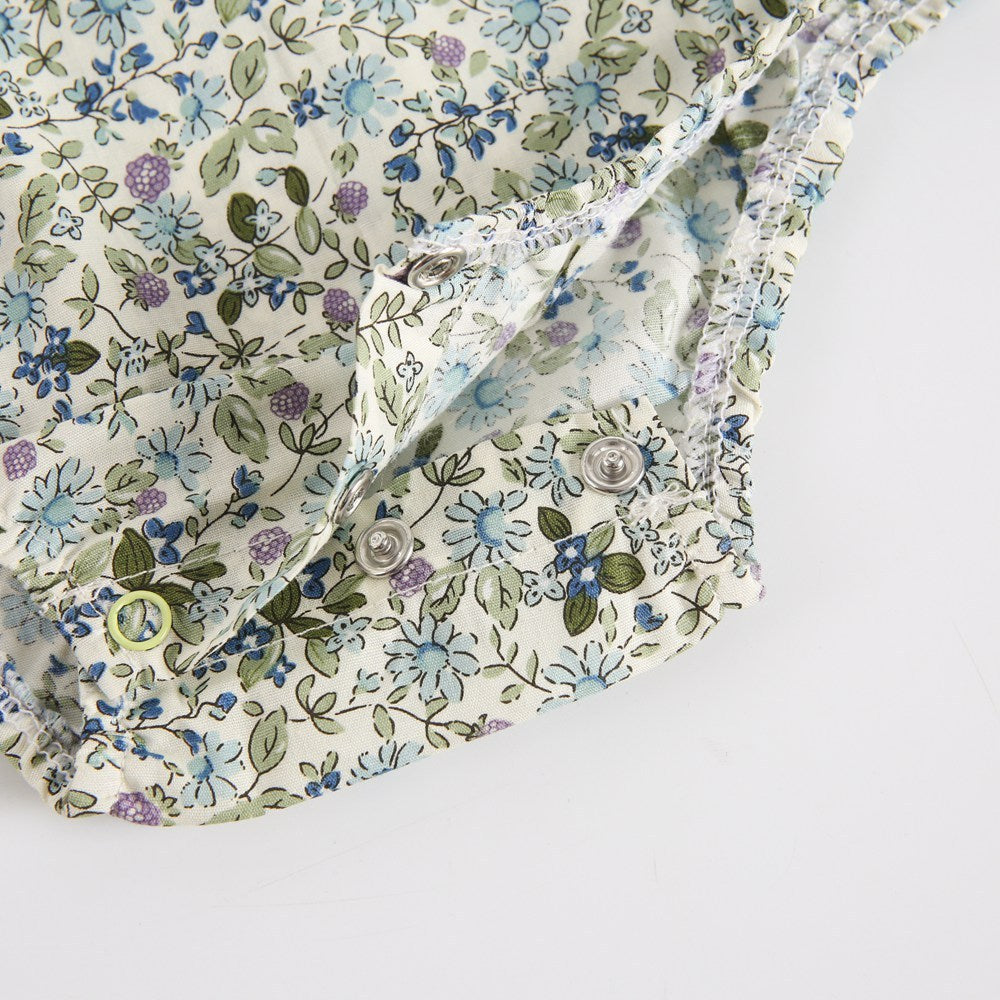 Cotton Romper Floral Baby Romper - Aura-Stores.com