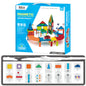 Piece Kids Magnetic Tile Car Race Track STEM