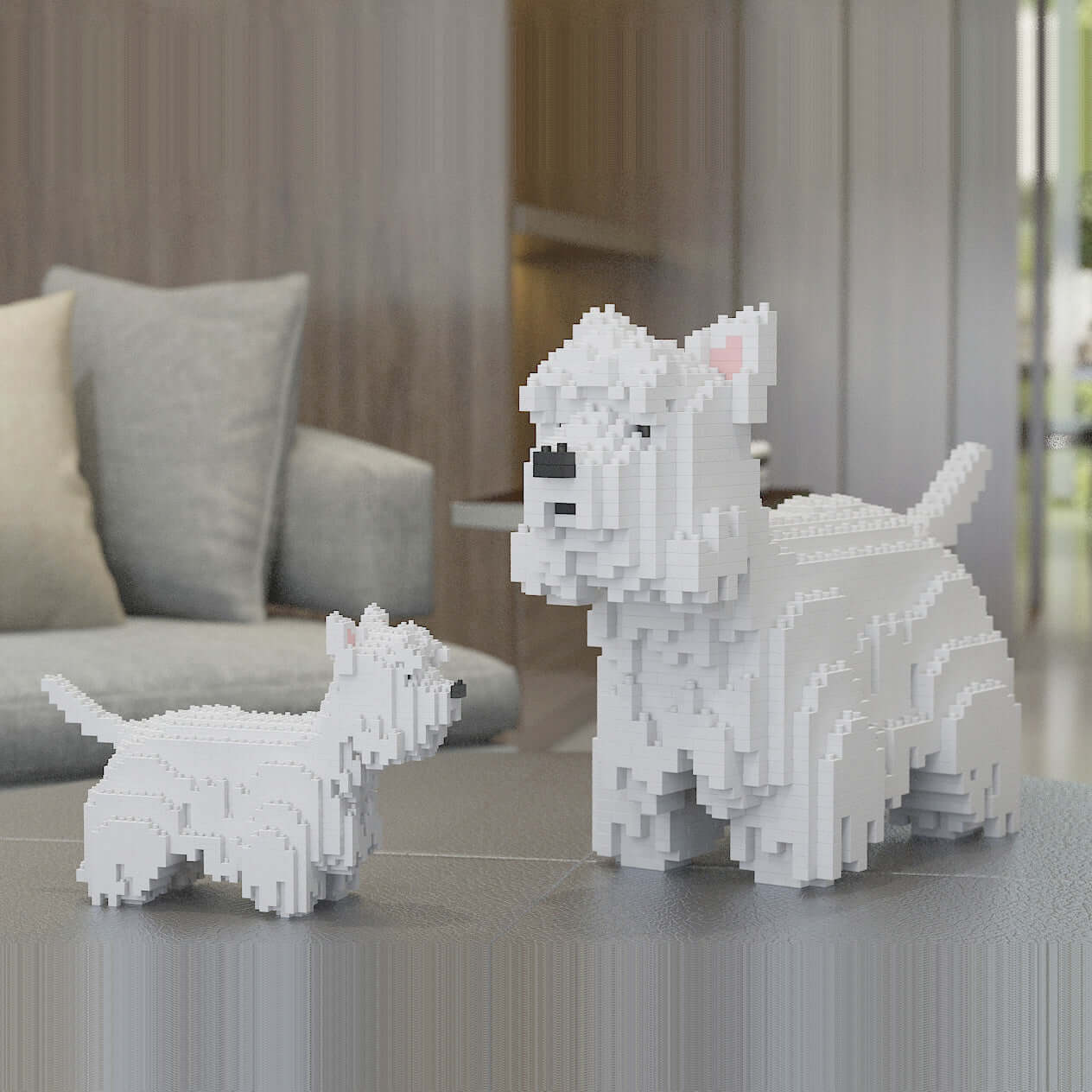 Children's building blocks dog toy