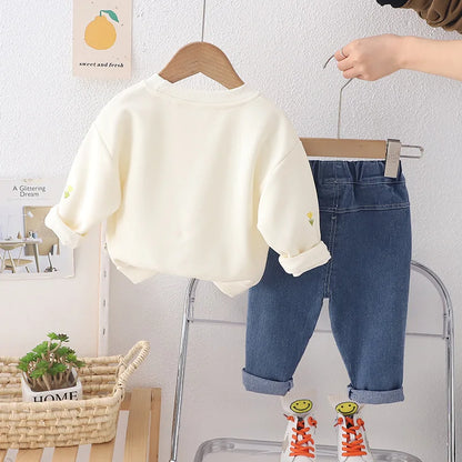 Autumn Baby Girls Clothes Children Boys Casual T-Shirt Pants 2Pcs/Sets Infant Outfits Toddler Costume Kids Clothing Sets