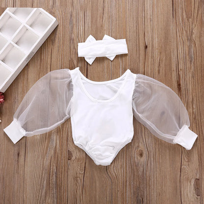 Autumn Newborn Infant Girl Clothes  Fashion Lovely Long Sleeve Bodysuit  Kids Girls Clothing Set Baby Girls Costume 2pcs Suit